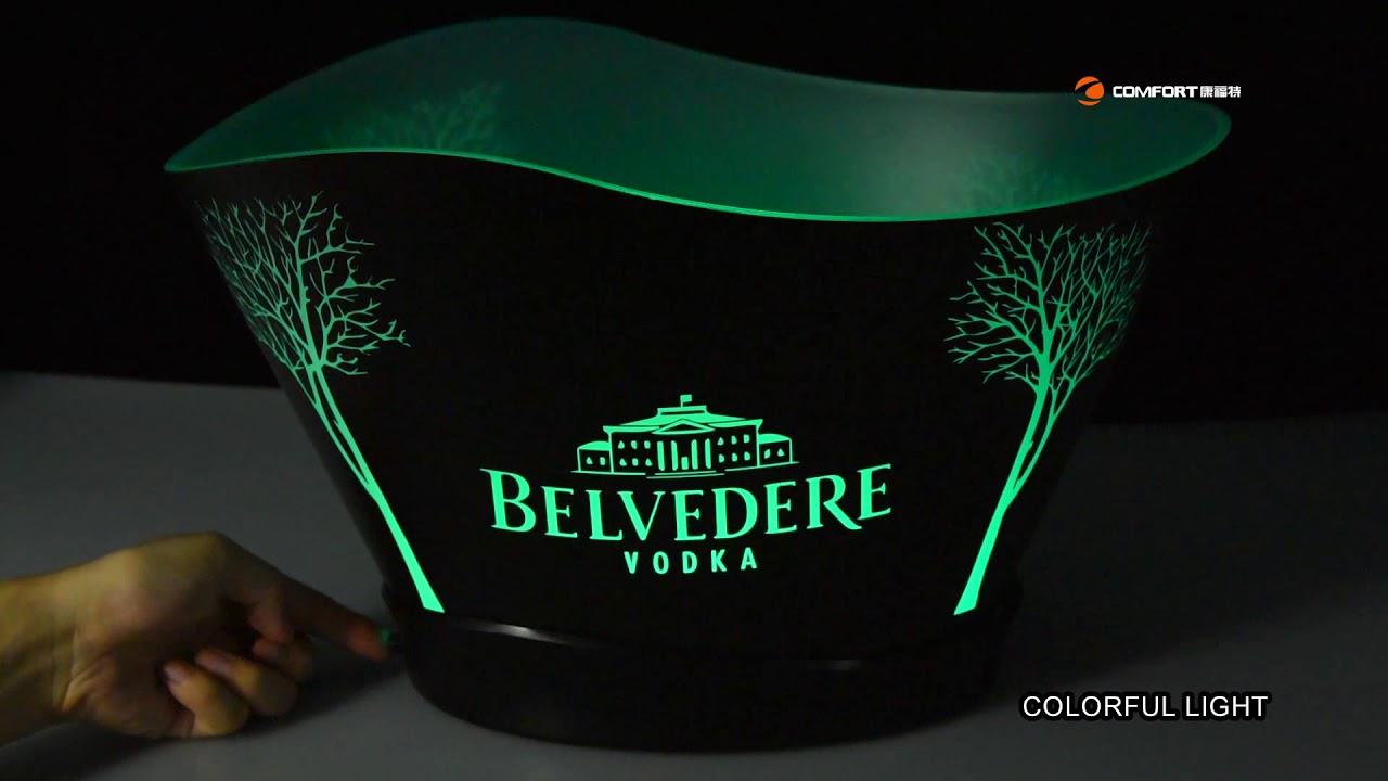 belvedere vodka logo led ice bucket YouTube