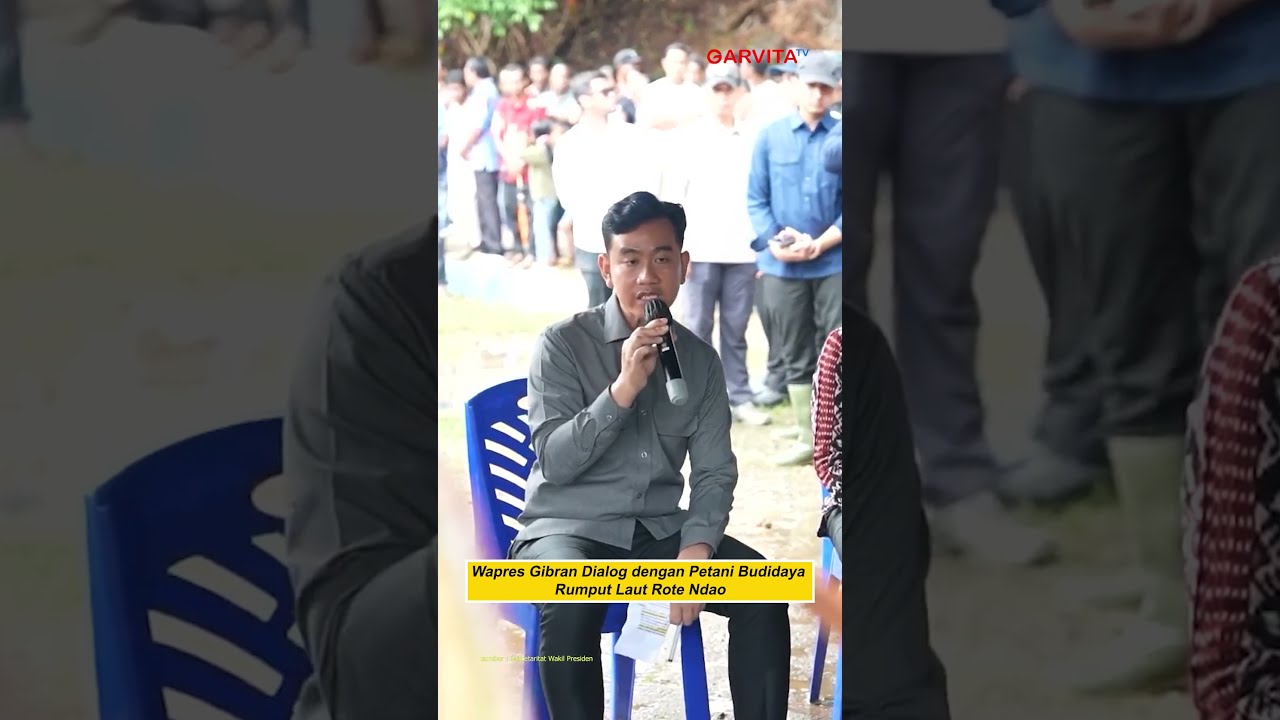 Wapres Gibran Dialog dengan Petani Budidaya Rumput Laut Rote Ndao