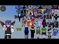 Fragment Chapters Lvl3 vs Random Op Broken Bosses | Minecraft Bedrock | MobBattle | Part 2