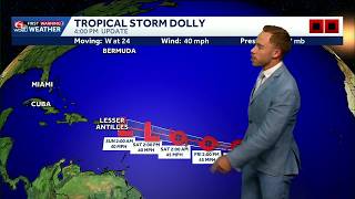 WDSU Chief Meteorologist Scot Pilié has the latest on Tropical Storm Dollys track