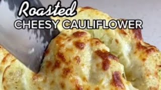 Do you have whole cauliflower | try this roasted cheesy cauliflower 😋😋😊