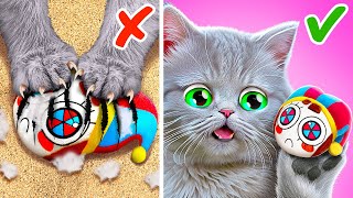 Digital Circus vs Kitten ✨ *Satisfying ASMR and Viral Crafts*