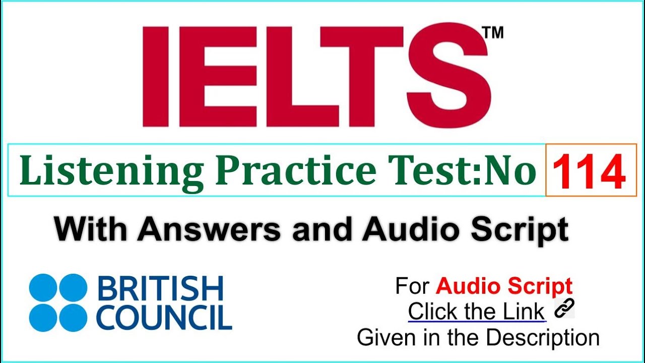 Британский Совет — практический тест IELTS Listening