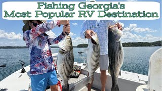 Catching HUGE Fish at Georgias Most Popular RV Destination // Several Over 10lbs // Lake Lanier GA