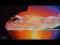 ROCK CLIMBER - SUNSET - SPRAY PAINT ART