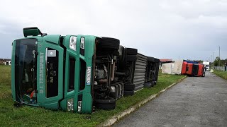 Olujno nevrijeme u Čazmi prevrnulo je i kamione