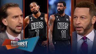 Nets suspend Kyrie Irving minimum 5 games, Kevin Durant issues statement | NBA | FIRST THINGS FIRST