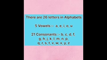 English Grammar.. 📚 How many Vowels and Consonants? #englishstream #learnenglish #enggrammar