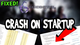 How To Fix Resident Evil 6 Crashes! (100% FIX)
