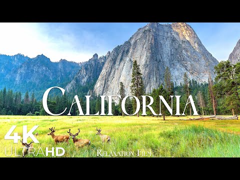 California Beautiful Places in USA with Beautiful Relaxing Music