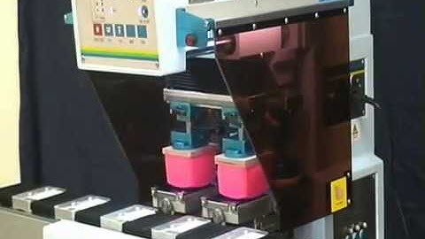 Pad Printing Machine with Linear Conveyor - 2 Color Pad Printer ICN-2200L