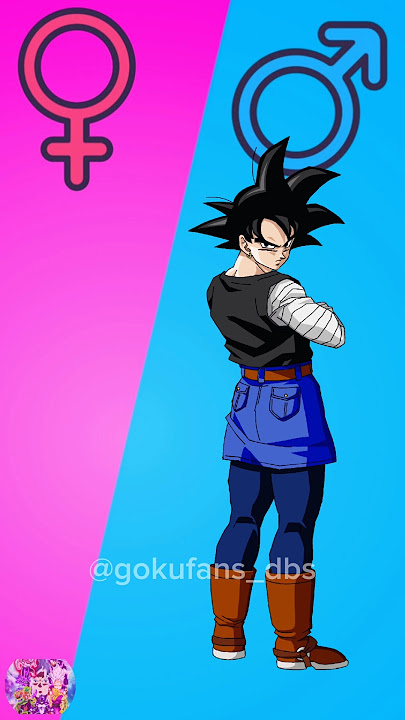 Dragon Ball Z Character in Gender Swap #shorts #dbs #dbz #goku #dragonball