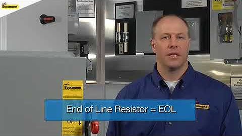 Cooper Bussmann  Connecting Power Module B Labeled Contacts with End of Line Resistor