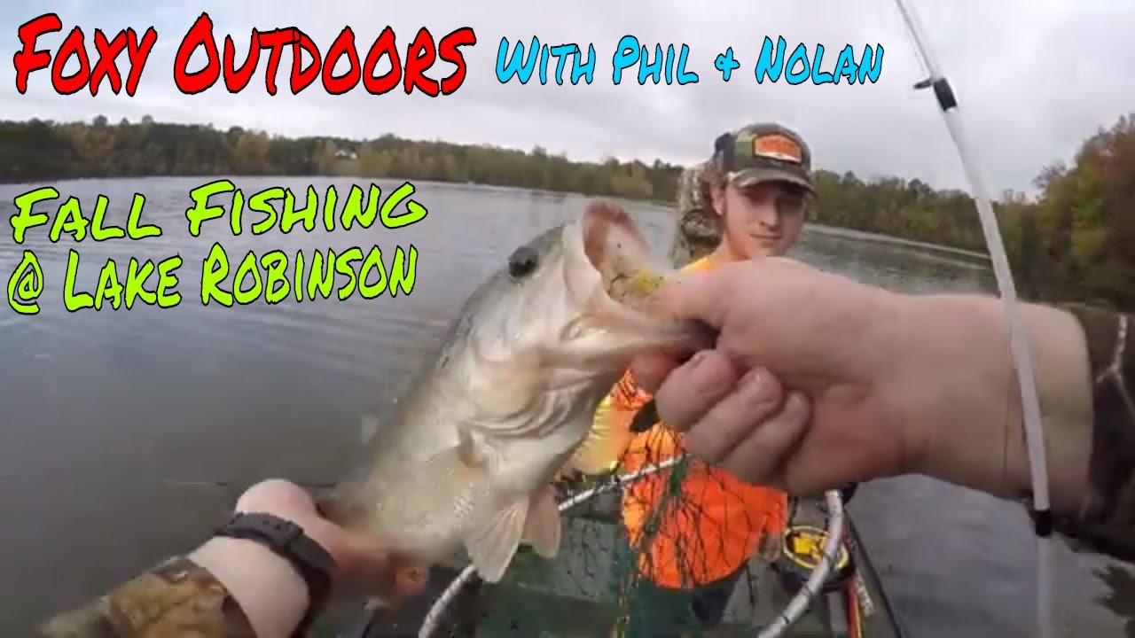 Caught some Nice Bass, Fall Fishing Lake Robinson YouTube