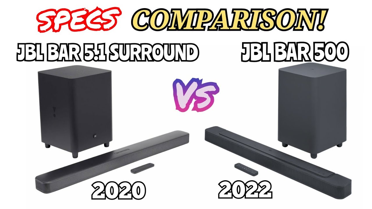 JBL Bar 500 vs. JBL Bar 5.1 with Multibeam Soundbar | Full Specs Comparison - YouTube