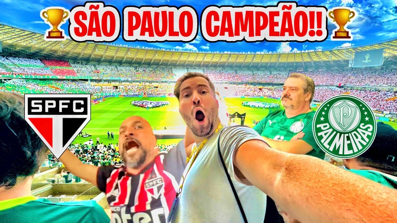 O MAIOR DUELO DE TORCIDAS QUE EU JÁ VI - SUPERCOPA 2024/ Palmeiras x São Paulo