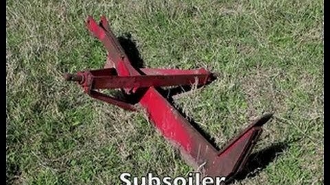 Subsoiler for Plot Preparation