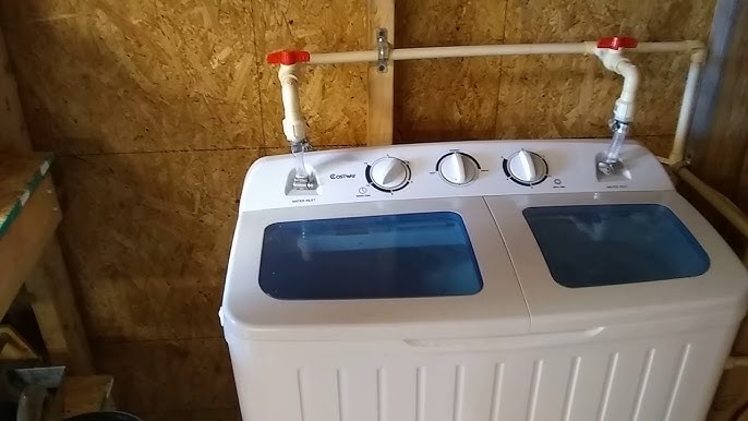 Giantex 26lbs Portable Semi-automatic Twin Tub Washing Machine W