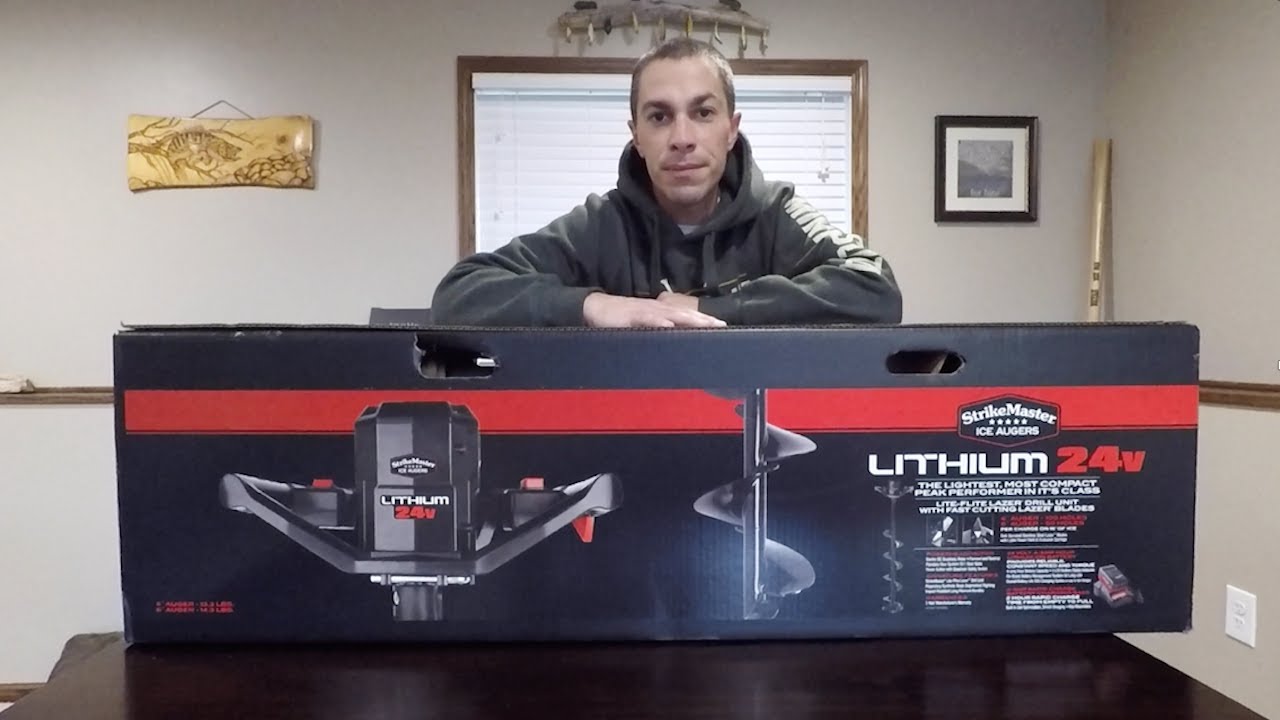 NEW 24V StrikeMaster Lithium Ice Auger (First Look Review) 