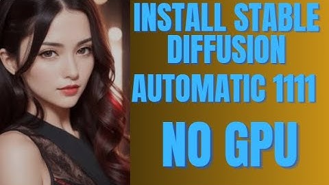 Hoe installeer ik Stable Diffusion Automatic 1111 op een computer zonder GPU! Eenvoudige tutorial!