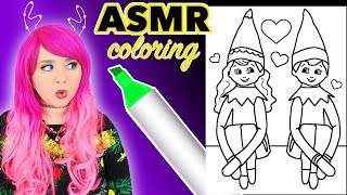 ASMR Coloring Elf on the Shelf | Calming ASMR Coloring Sounds for Relaxation & Stress-Relief