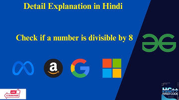 Check if a number is divisible by 8 | GFG | C++