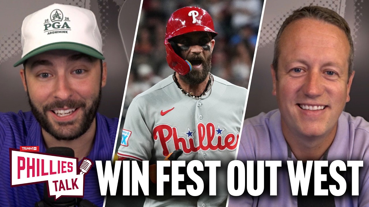 Phillies complete SOLID trip out west, Harper stays RED hot as postseason nears | Phillies Talk