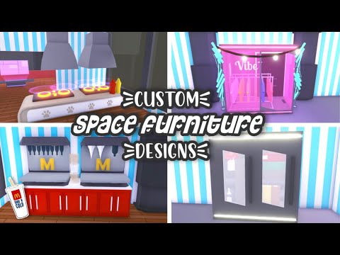 Custom SPACE Furniture Design Ideas & Building Hacks - NEW Update items Vibe, Soda | Roblox Adopt me