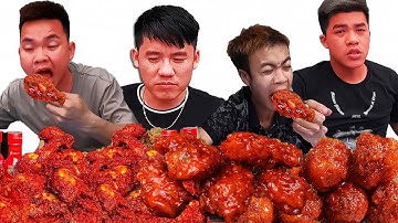 Hưng Troll | Thử Thách Người Cuối Cùng Ngừng Ăn Đùi Gà Dán Sốt Cay SamYang x2 Thắng Nhận 500$