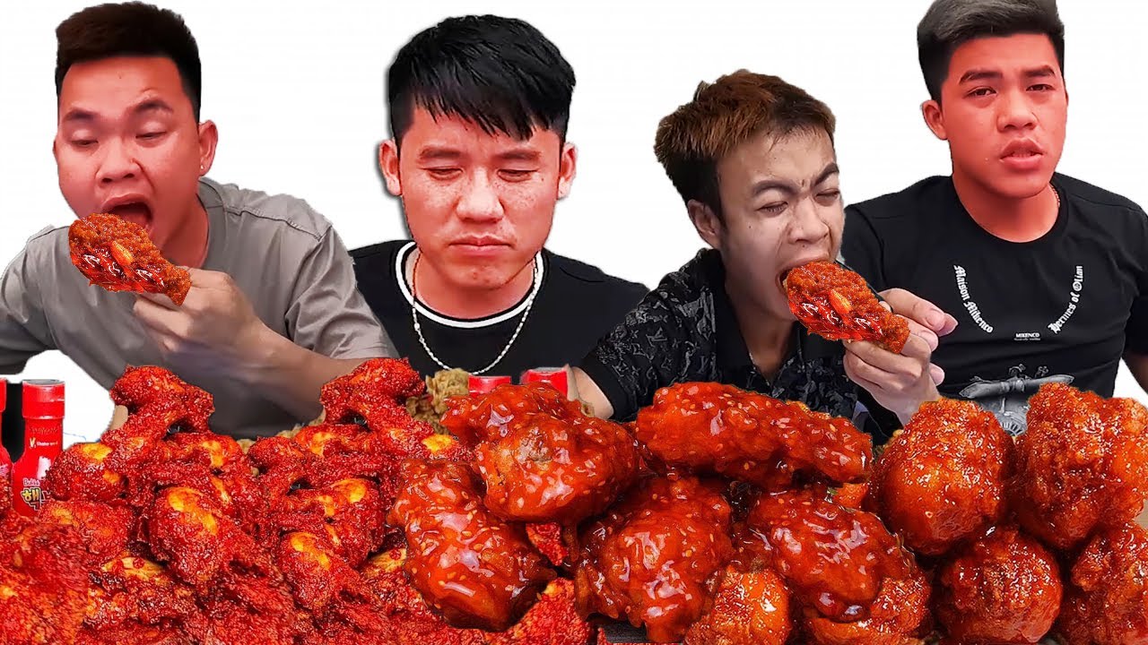 Hưng Troll | Thử Thách Người Cuối Cùng Ngừng Ăn Đùi Gà Dán Sốt Cay SamYang x2 Thắng Nhận 500$