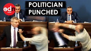Georgian MP PUNCHED During Debate on Controversial Law by On Demand News 5,800 views 11 days ago 1 minute, 59 seconds