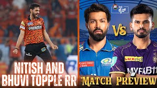 Nitish and Bhuvi Topple RR | MI vs KKR Match Preview | Tata IPL 2024 | DRS Live🔴