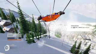 STEEP BETA, First attempt at Threading the needle on 2nd Ever wingsuit challenge