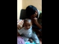 cute baby funny reaction for 1st nail cut from father Whatsapp Status Video Download Free