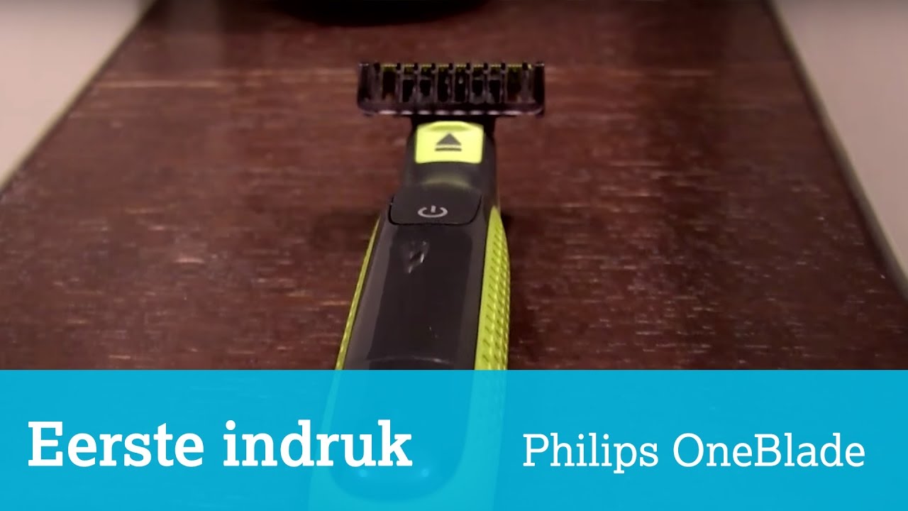 Ineenstorting Vochtig Warmte Eerste indruk: Philips OneBlade, scheerapparaat in vorm van scheermesje -  YouTube