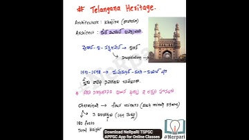 # TSPSC Group 4 || Telangana Heritage #tspsc group4