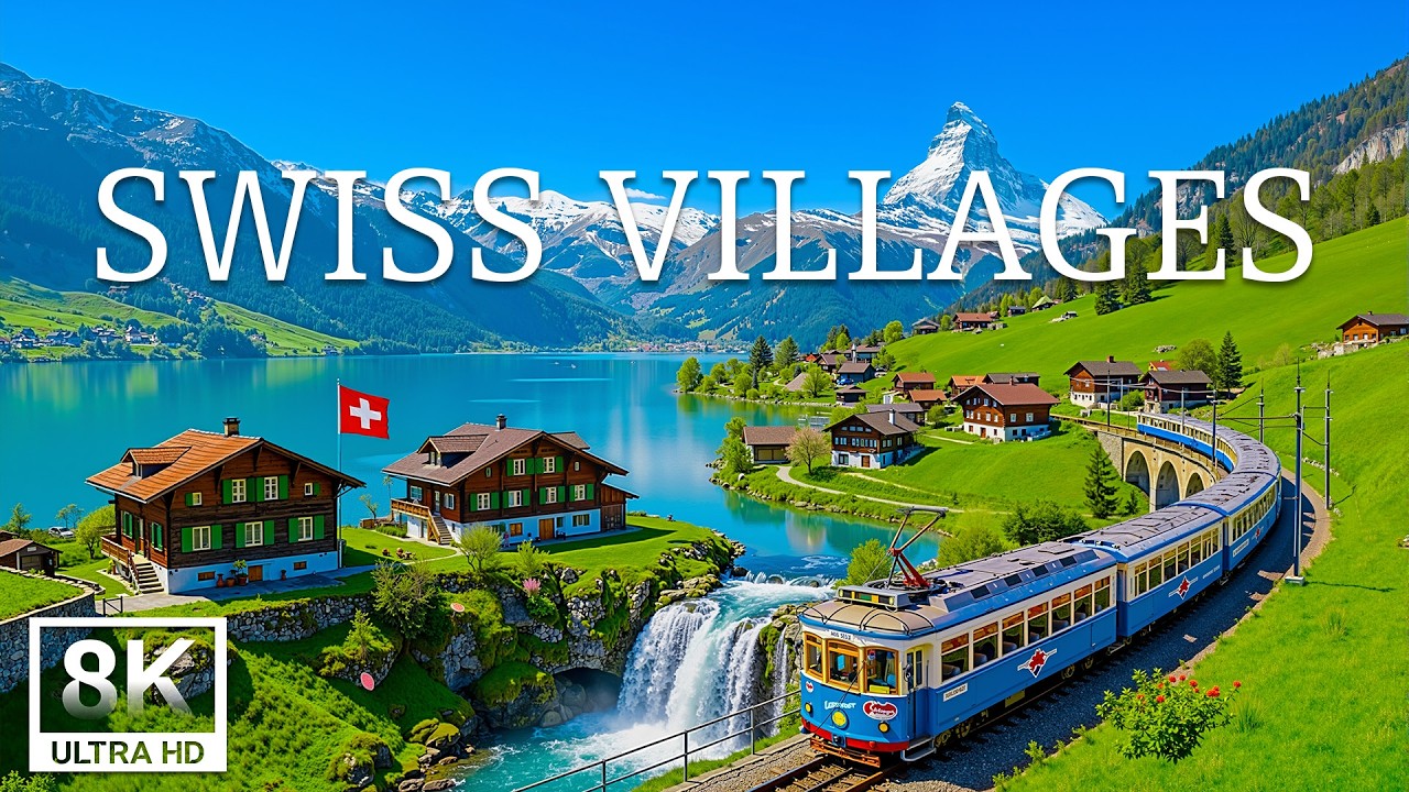 Swiss Villages 8K | Timeless Alpine Charm – Scenic Villages, Mountain Views & Traditional Swiss Life