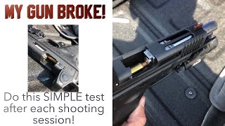 My GUN broke! I broke my extractor for my Glock 22 Gen 3 in .40 caliber!