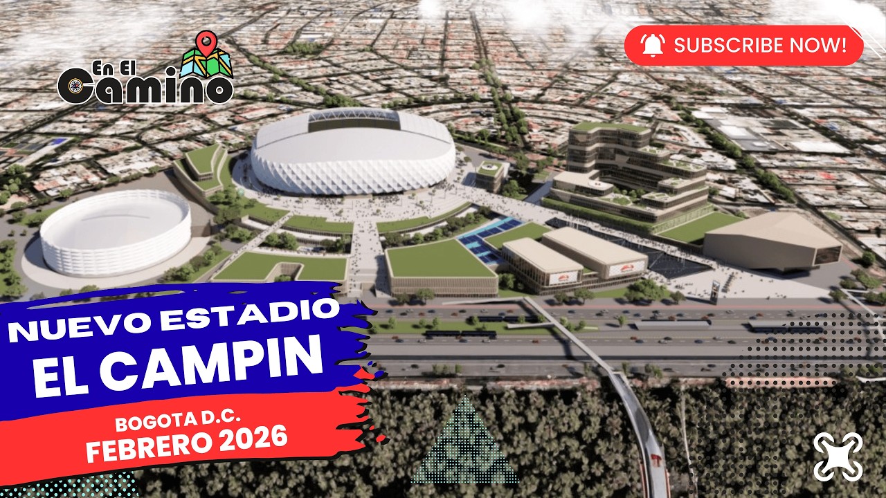 Полет дрона - Спортивно-культурный комплекс Эль-Кампин, Богота, округ Колумбия