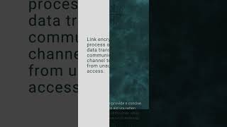 Celebrity Link Encryption, Cybersecurity Mini Dictionary #shorts Net Worth