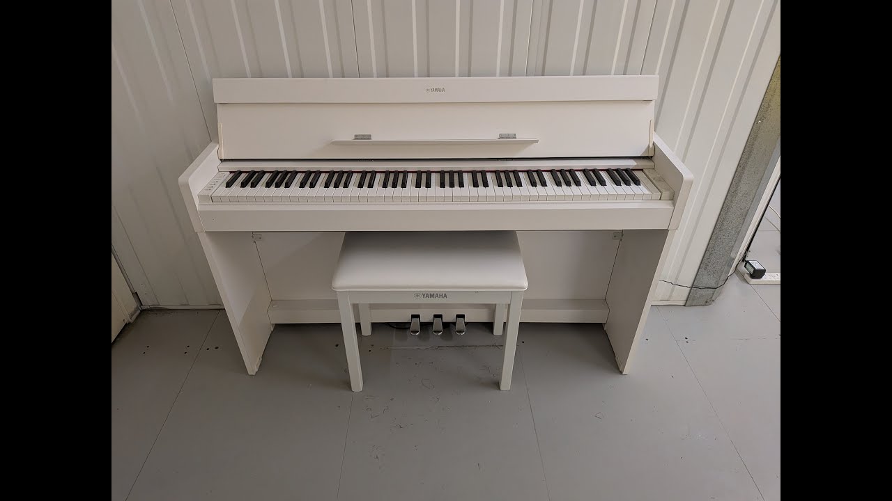 Yamaha Arius YDP-S34 Digital Piano white Slimline space saver