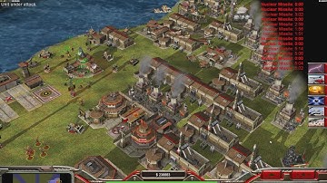 China Nuke - Command & Conquer Generals Zero Hour - 1 vs 7 HARD Gameplay