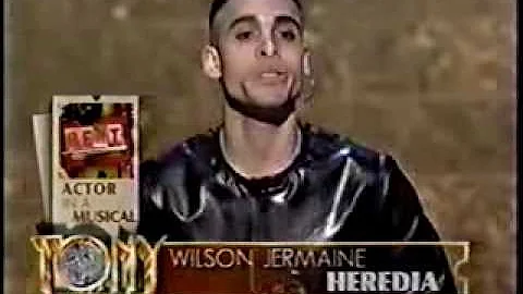 Wilson Jermaine Heredia wins 1996 Tony Award for B...