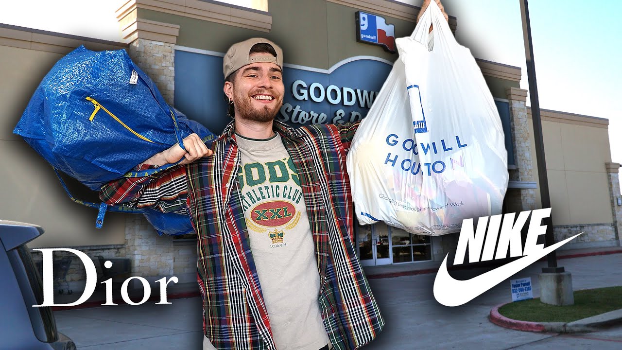 I Found Dior in the Thrift Store!! Crazy Nike Sneakers & More! Trip to