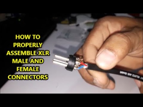 XLR Male and Female Connectors Assembly Tutorials!!!