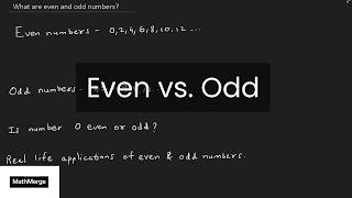 Even and Odd Numbers Explained!  Why Zero Is Even + Real-Life Examples