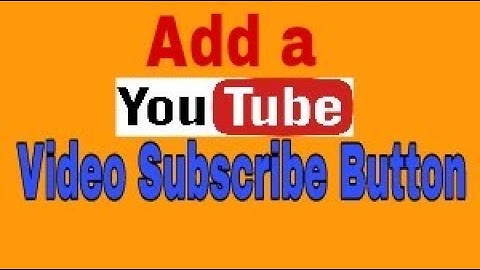 how to add a subscribe button on youtube video | Bangla tutorial