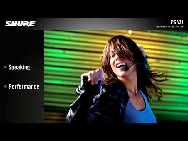 Shure PGA31 Headset Microphone Product Video