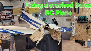 Rebuilding a crashed Balsa RC Plane PC-21, Part 1