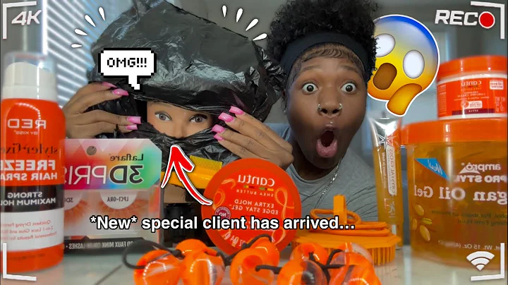 Doing my mannequin Hair only using orange products *New client*